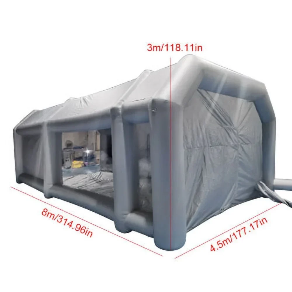 Inflatable Car Paint Spray Booth Work Tent With Filter System 26 x 15 x 10 Ft - Image 2 Inflatable Car Paint Spray Booth Work Tent With Filter System 26 x 15 x 10 Ft - Image 2