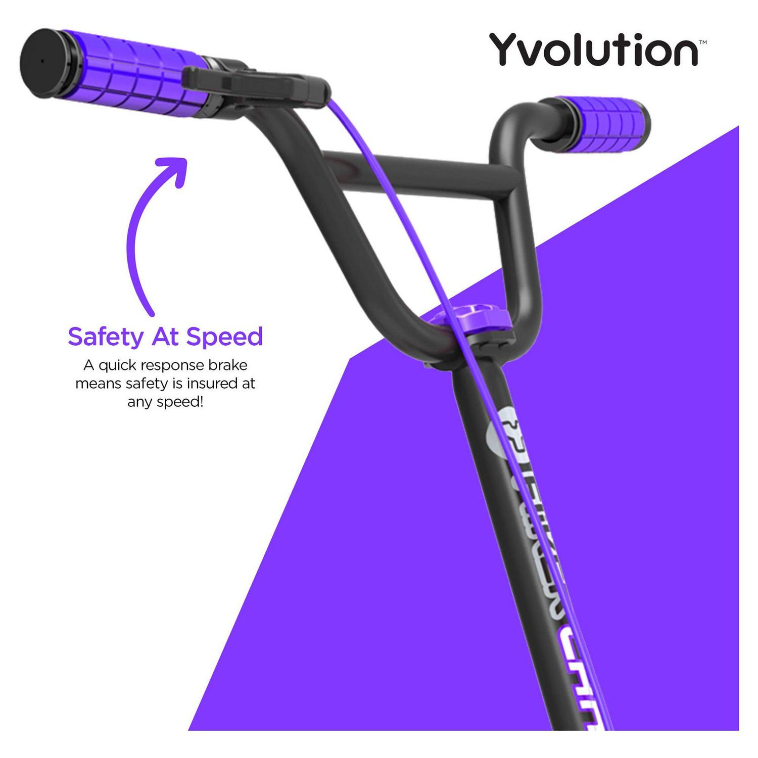 Yvolution Y Fliker C5. Foldable Drift Swing Scooter Kids Age 9+ Years. Purple. Unisex. Weight 24lbs - Image 4
