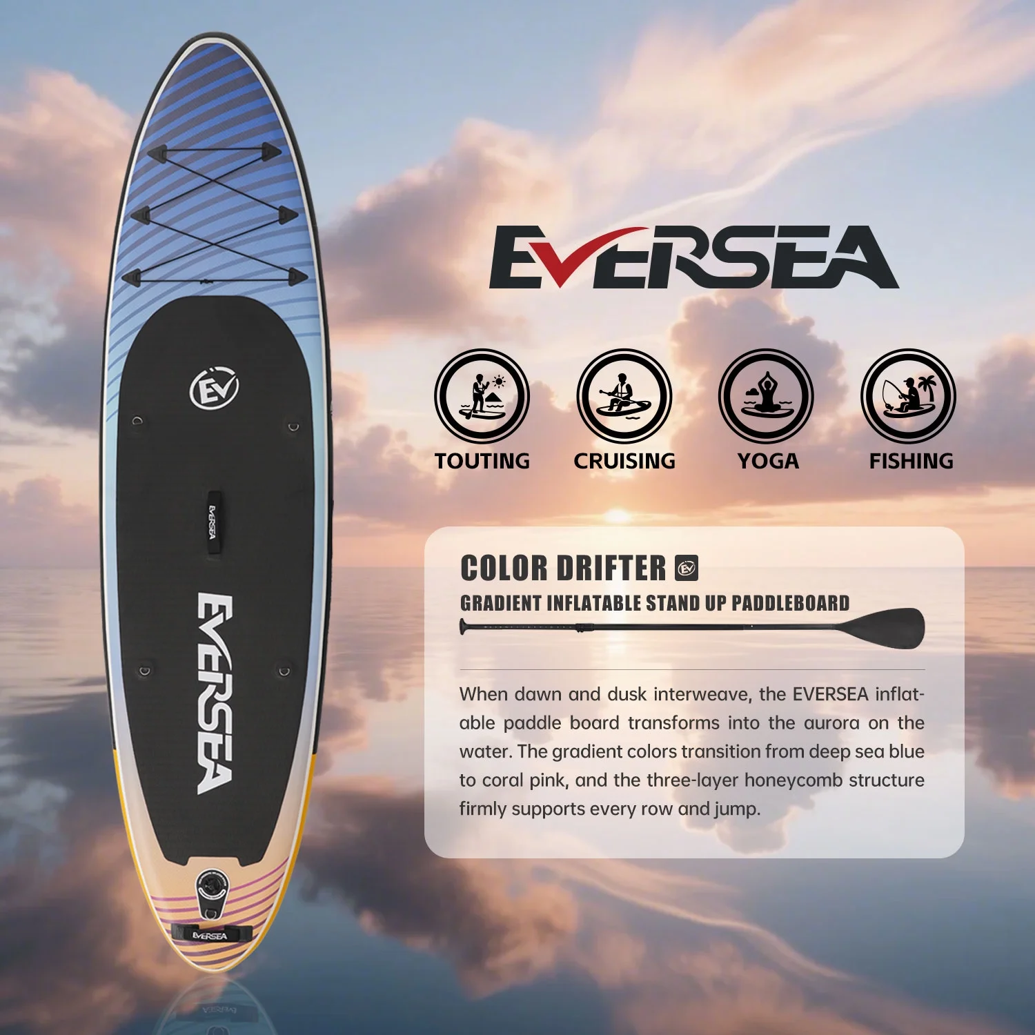 MSEASFREE 10' Inflatable Stand up Paddle Board,with Premium SUP Paddle Board Accessories,Non-Slip Comfort Deck for Youth & Adults - Image 17