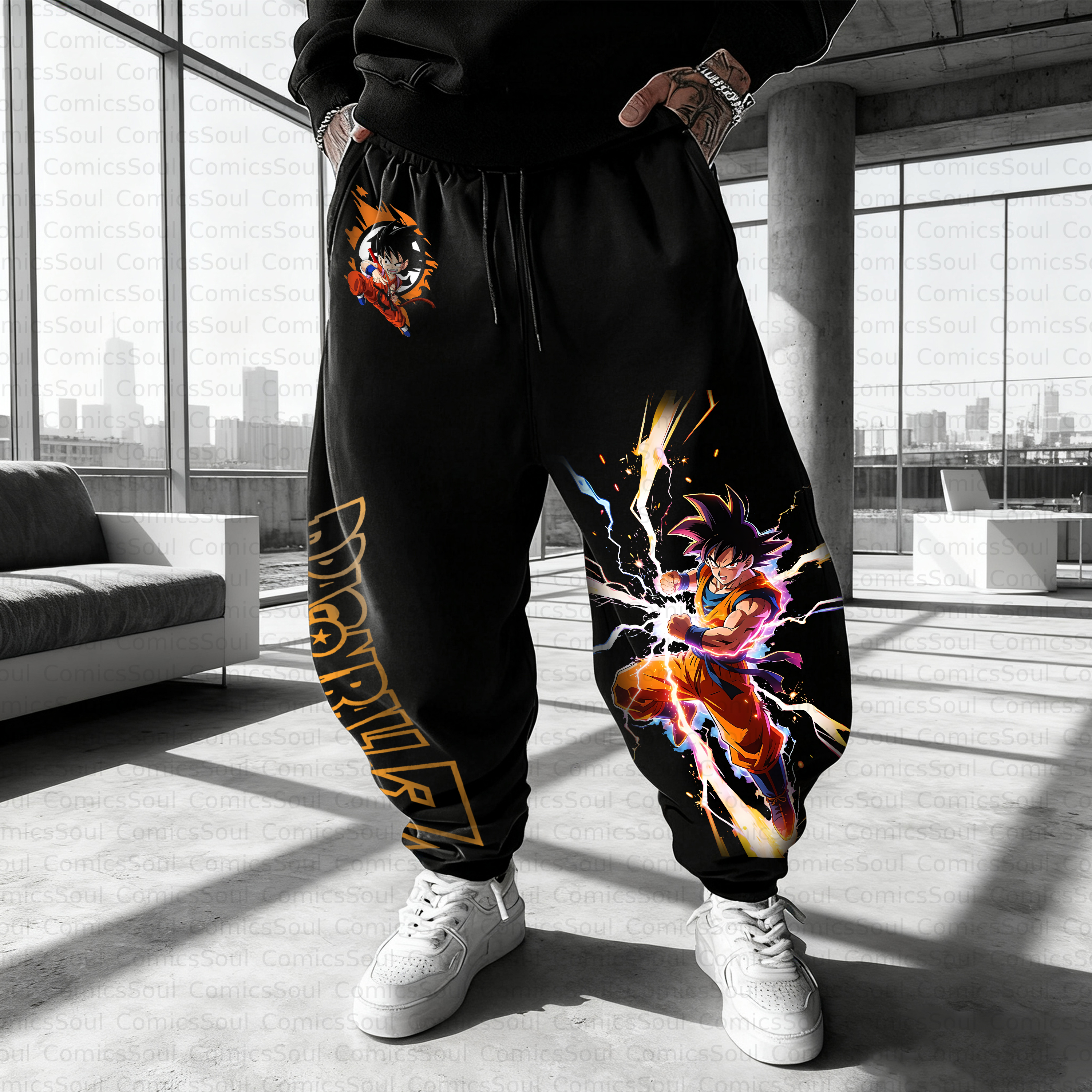 Unisex Casual Anime Streetwear Pant