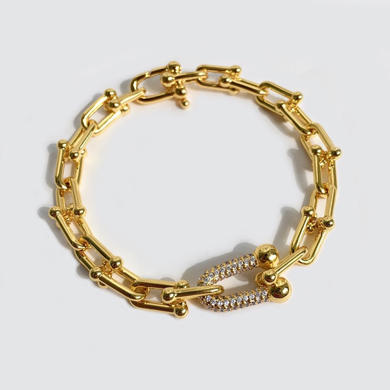 Tiffany Hardware Large Link Bracelet Three Color Available - Original Replica Club