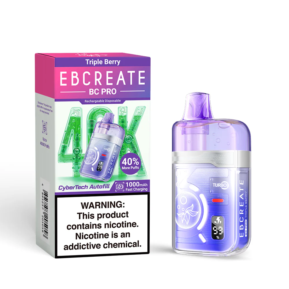 EBCREATE BC PRO cigarette électronique jetable rechargeable (toutes les saveurs)