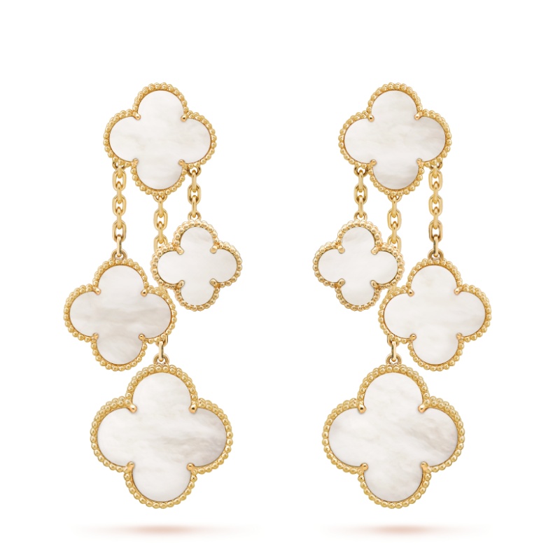 Replicate Magic Alhambra earrings, 4 motifs(1:1 replica) - Original Replica Club