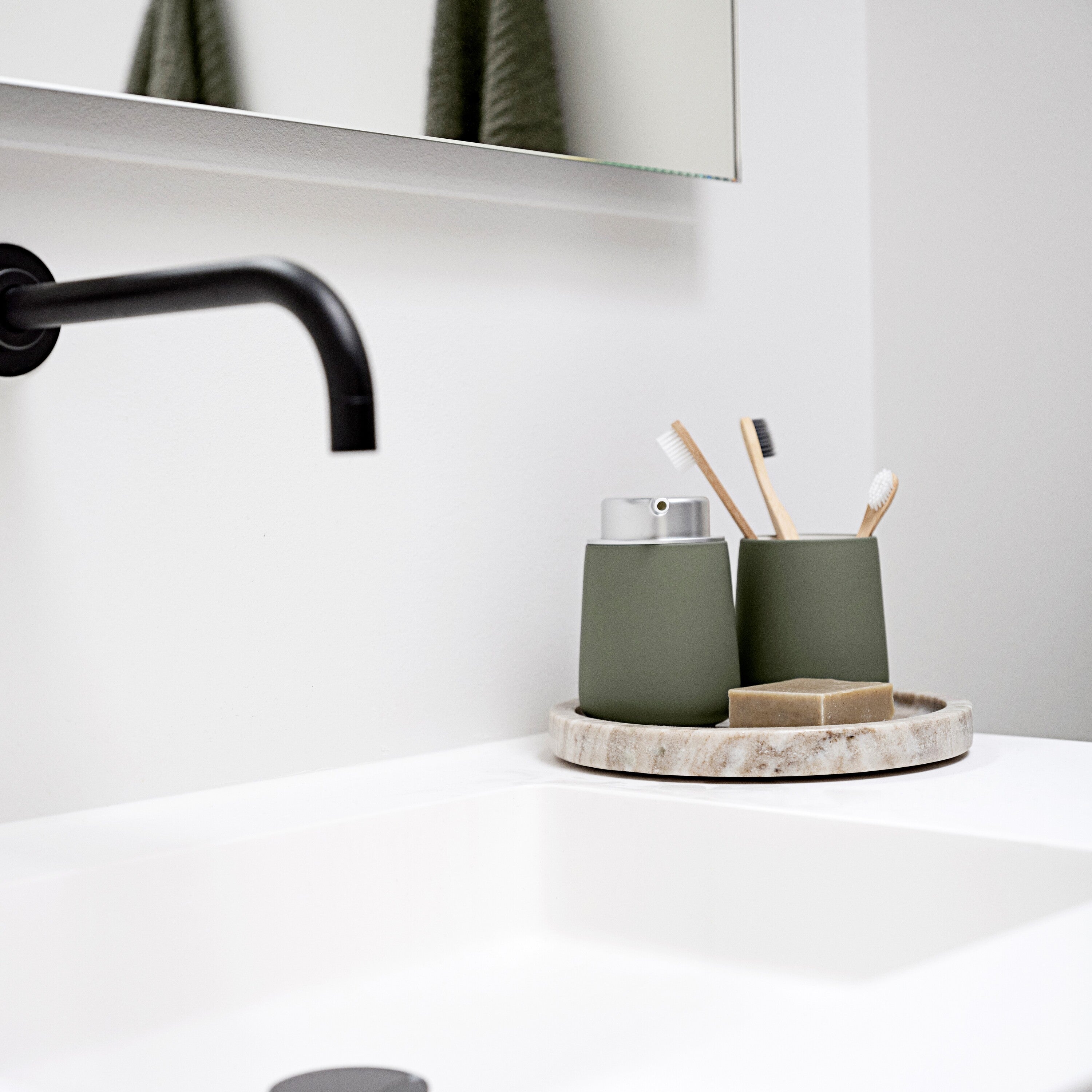 Zone Denmark Nova Tandenborstelhouder - Olijfgroen