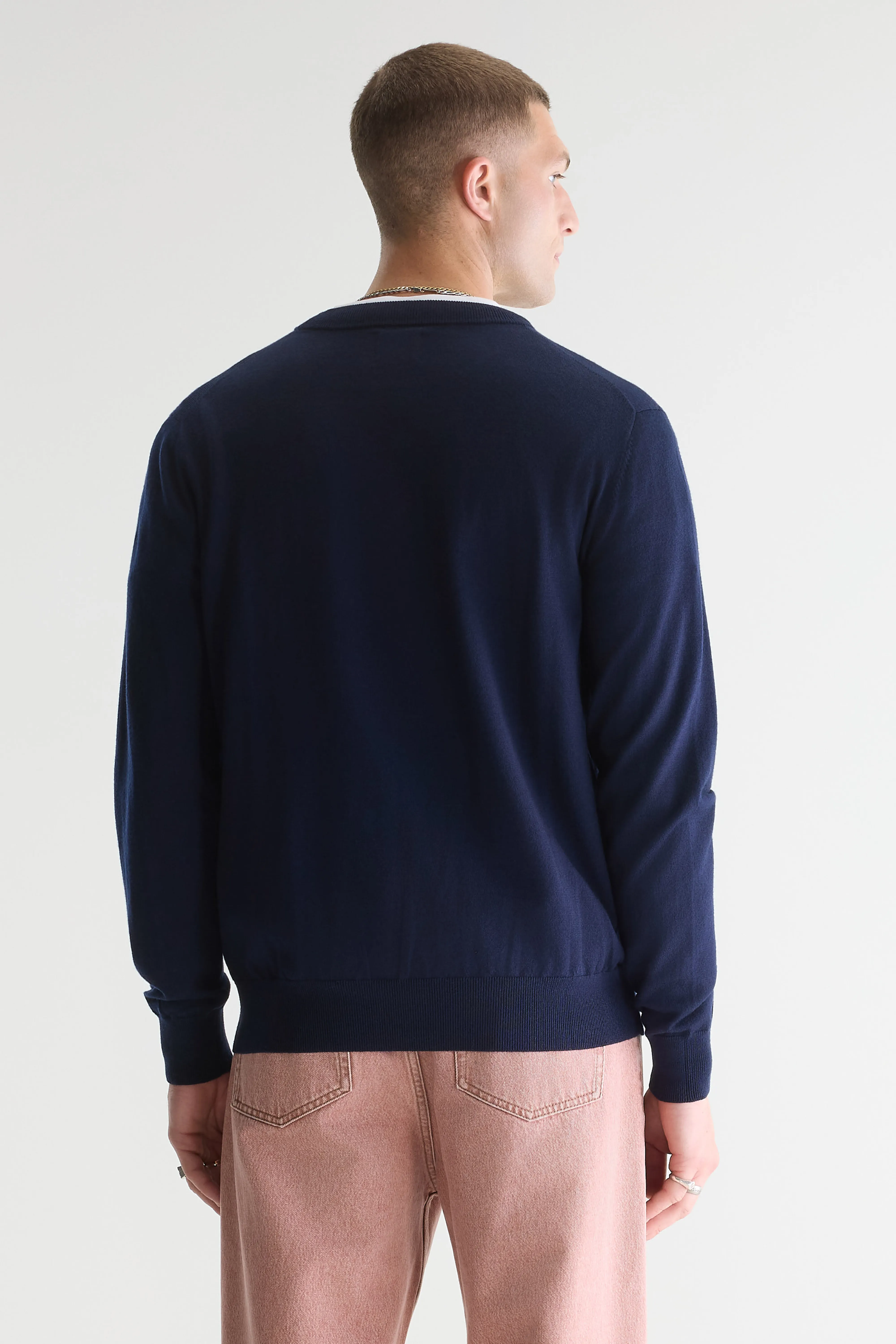 Bellerose Dilliv crewneck navy sweater (251 / M / NAVY)