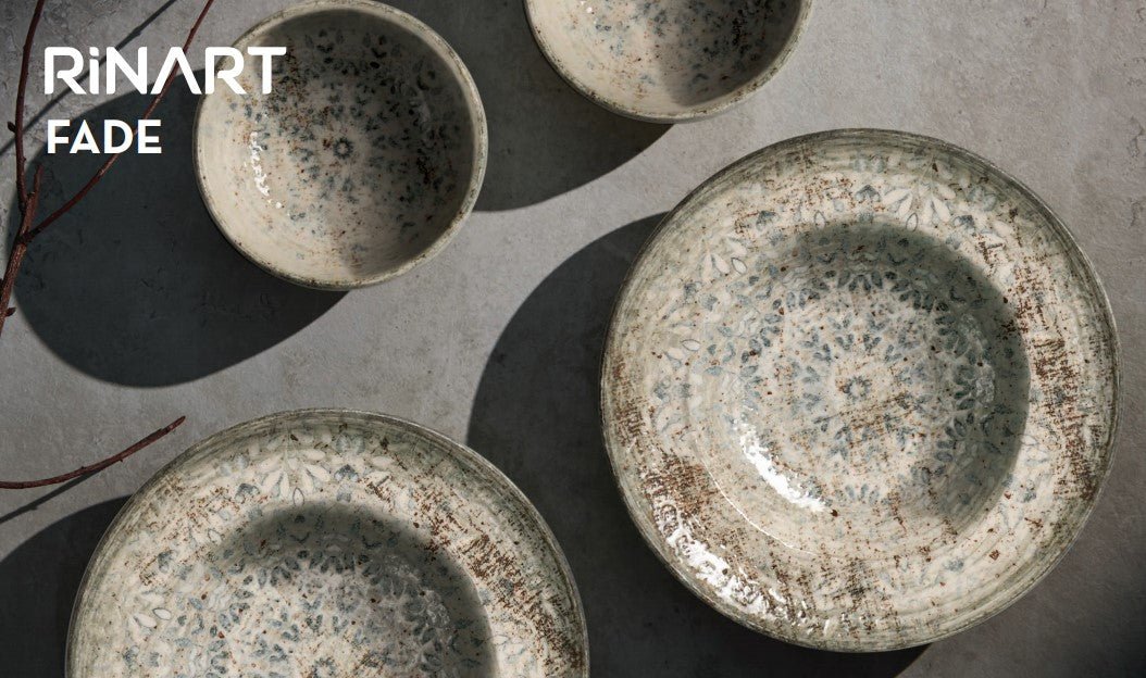 Rinart Dinerbord - Fade - Porselein - 27 cm - set van 6