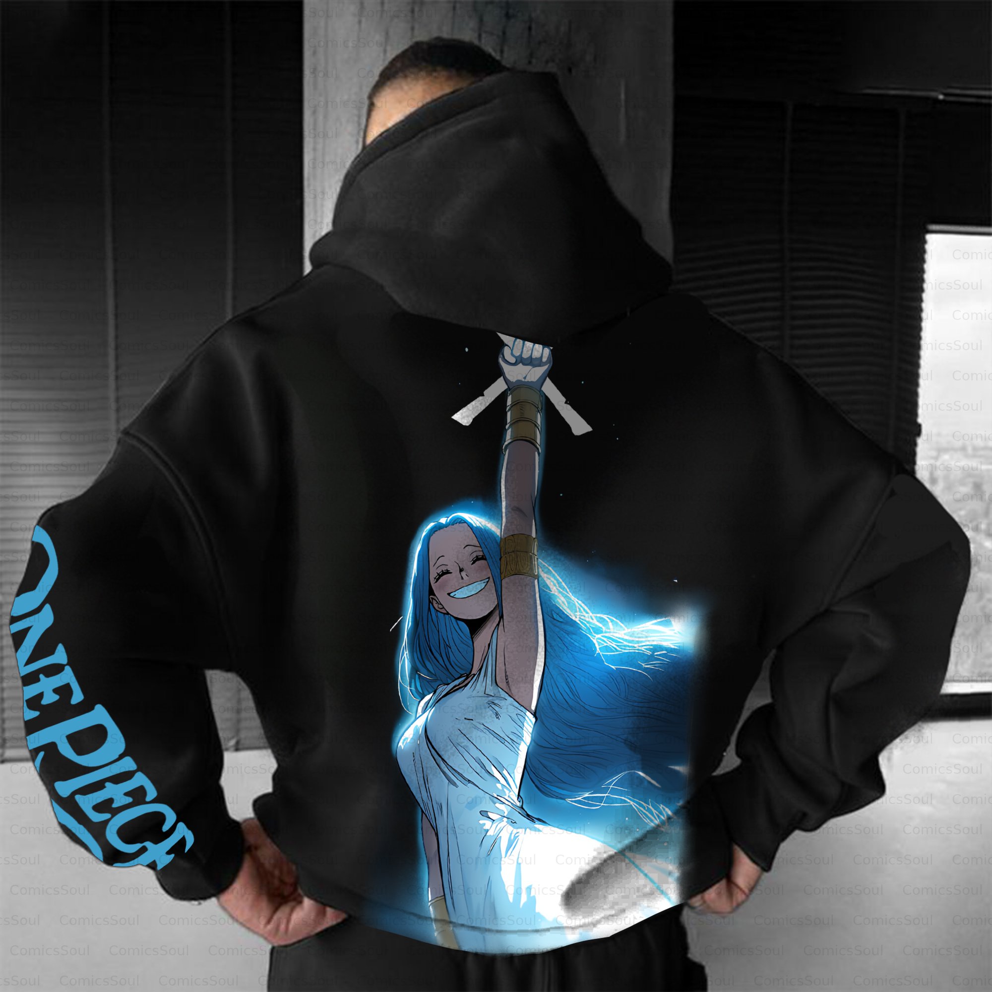 Unisex Anime Inspired Vintage Plush Hoodie