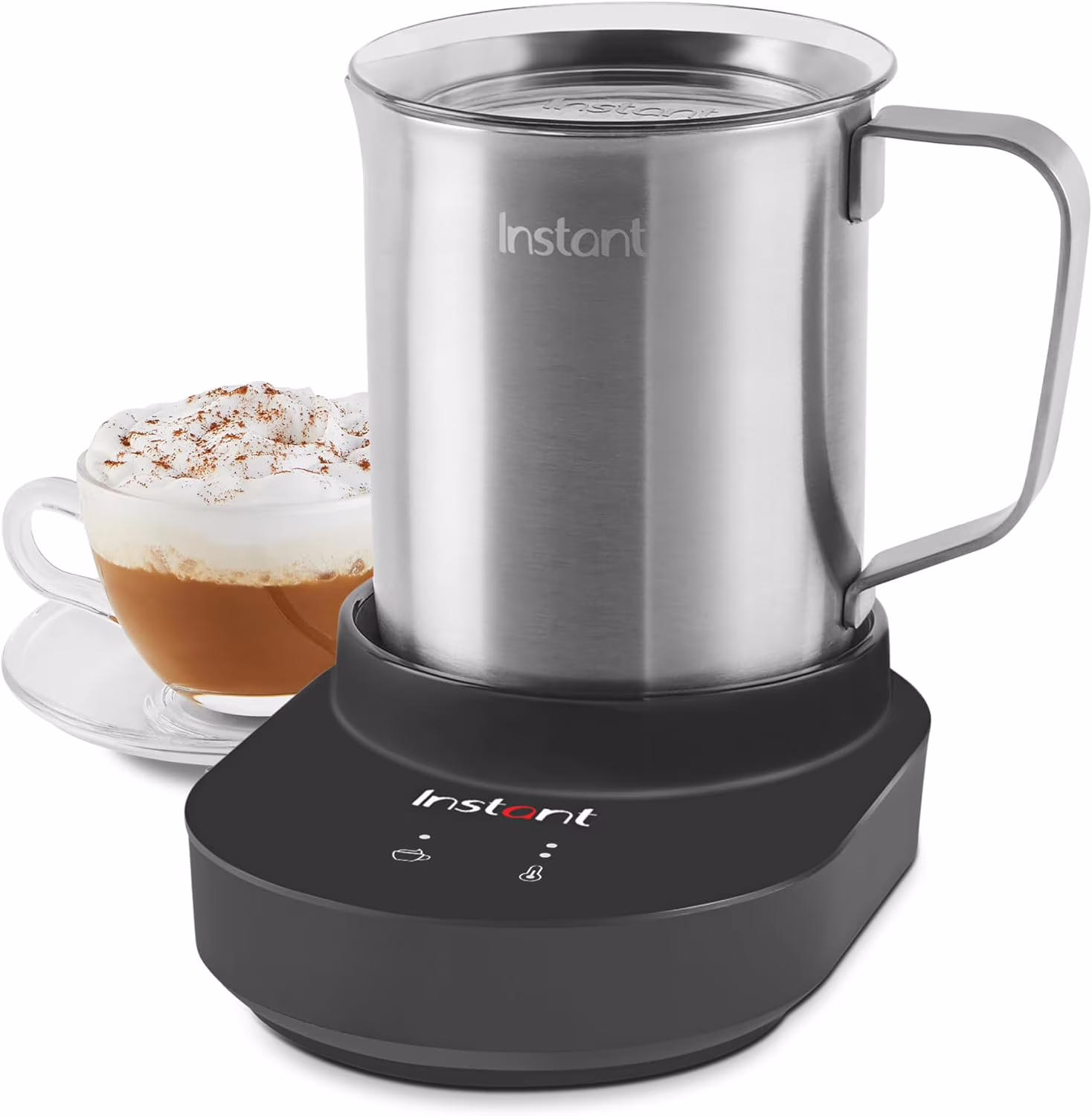 Instant Pot Instant Magic Froth 9 - in - 1 Electric Milk Steamer and Frother, 17 oz Stainless Steel Pitcher, Hot and Cold Foam Maker and Milk Warmer for Lattes