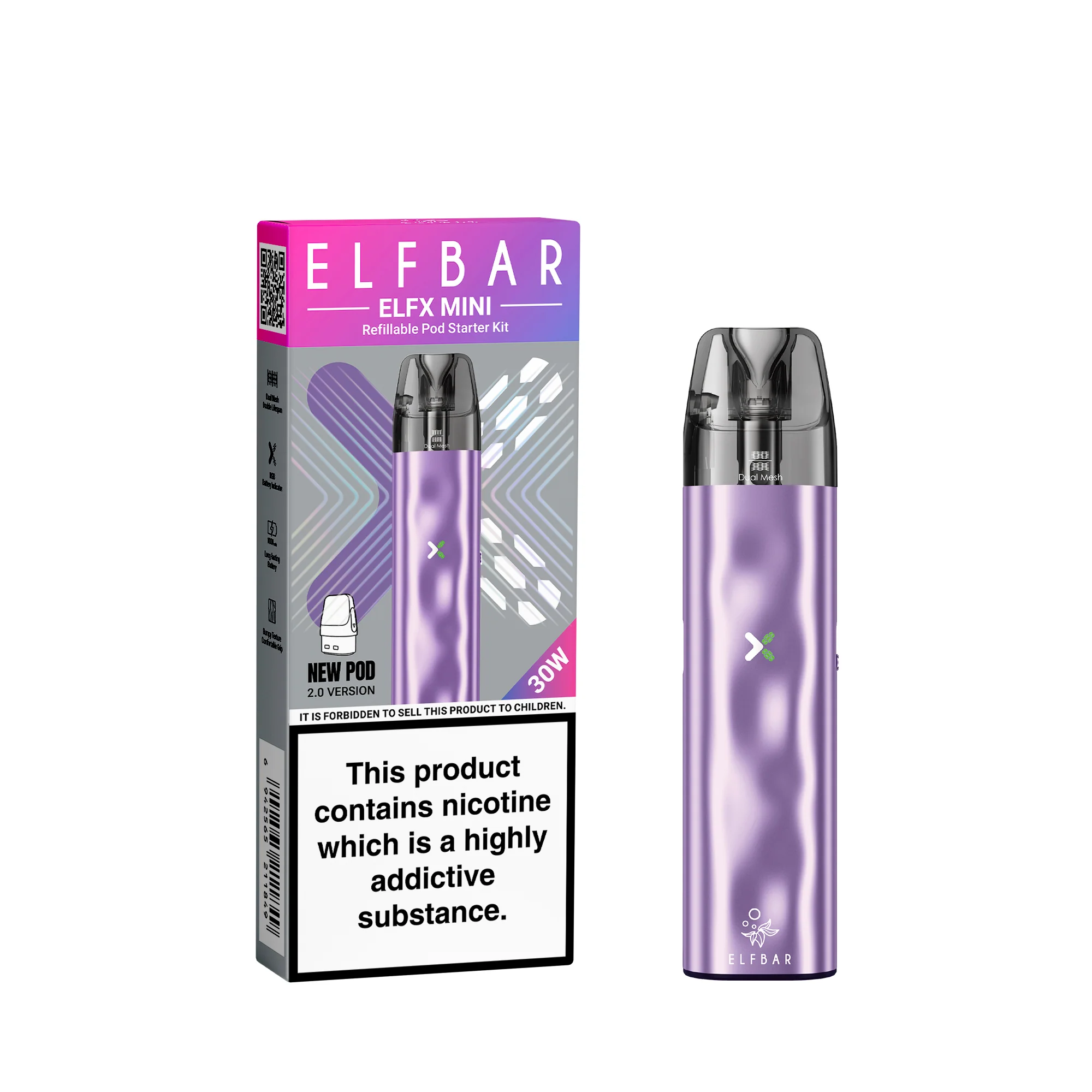 ELFBAR ELFX Mini uudelleentäytettävä pod-laite