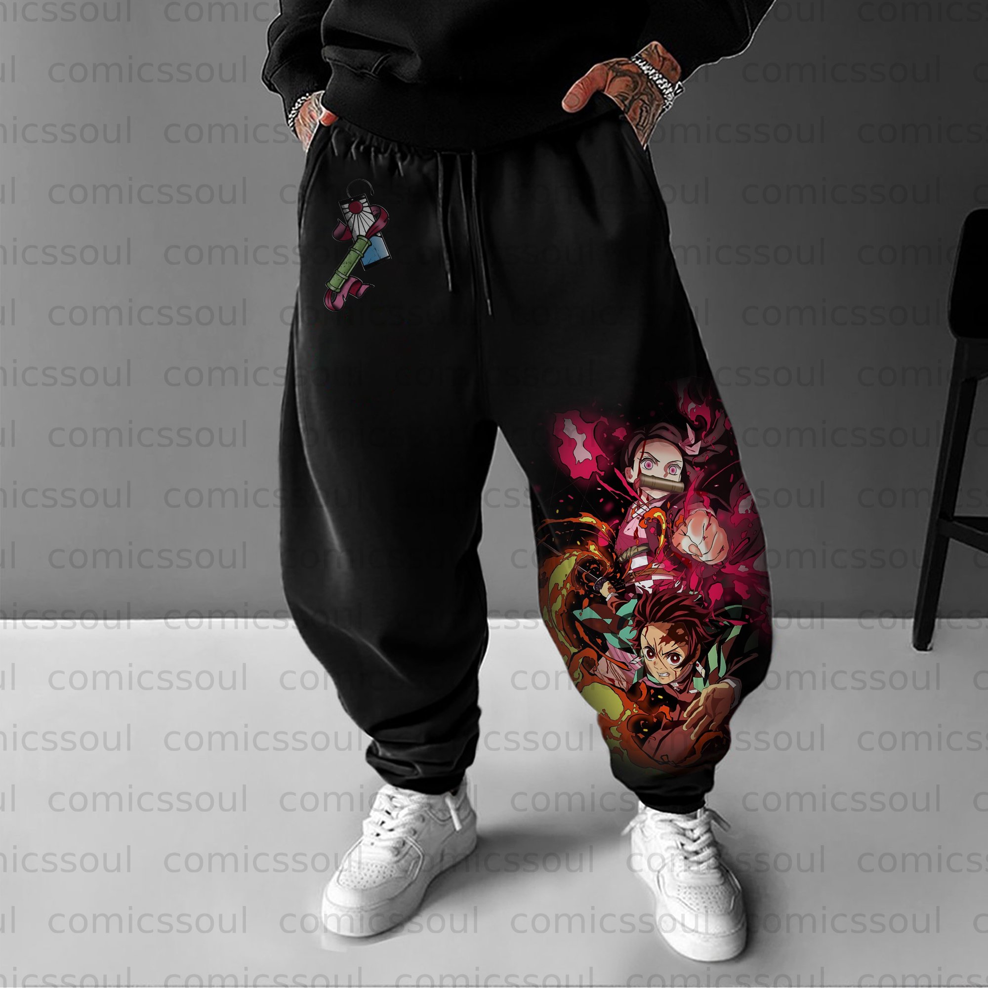 Unisex Anime Inspired Vintage Pants