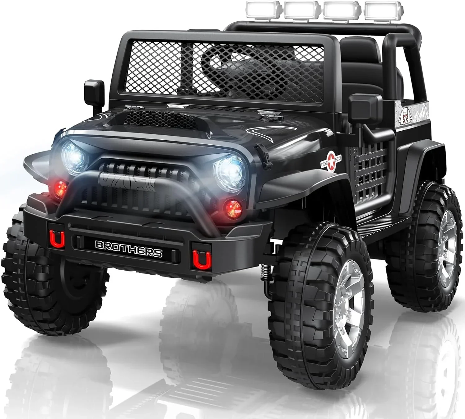 L8 Ride On Car 2 Seater 12V Kids Electric Car Remote Control 4-Wheel Suspension Bluetooth Speaker