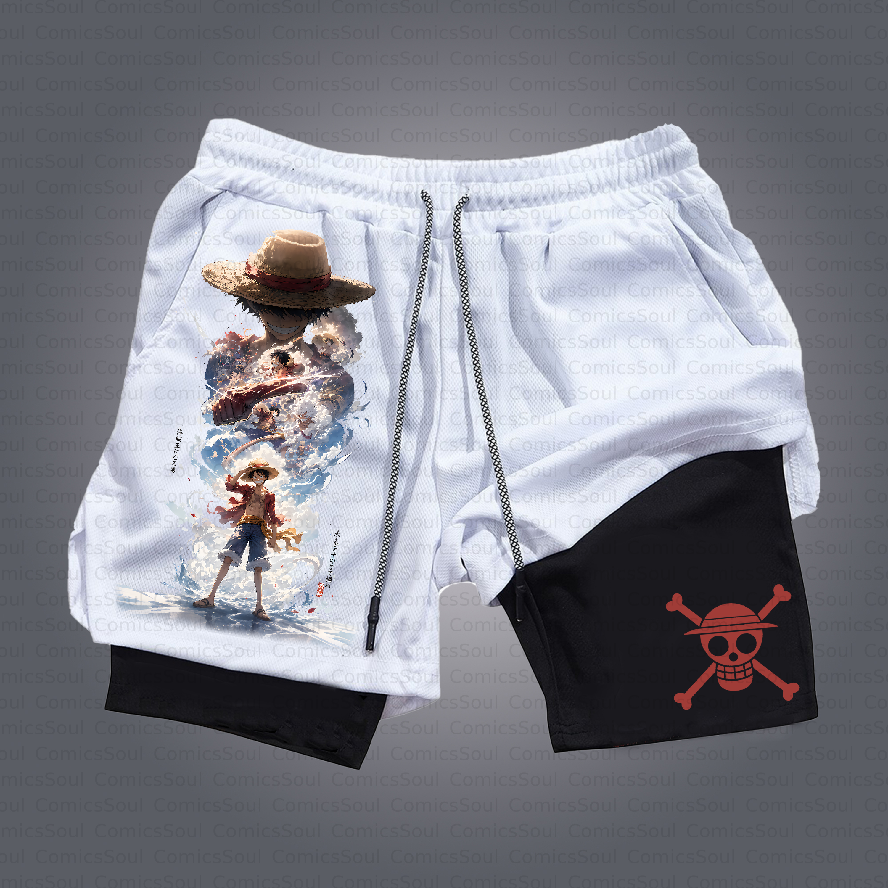 Unisex Casual Anime Style Shorts