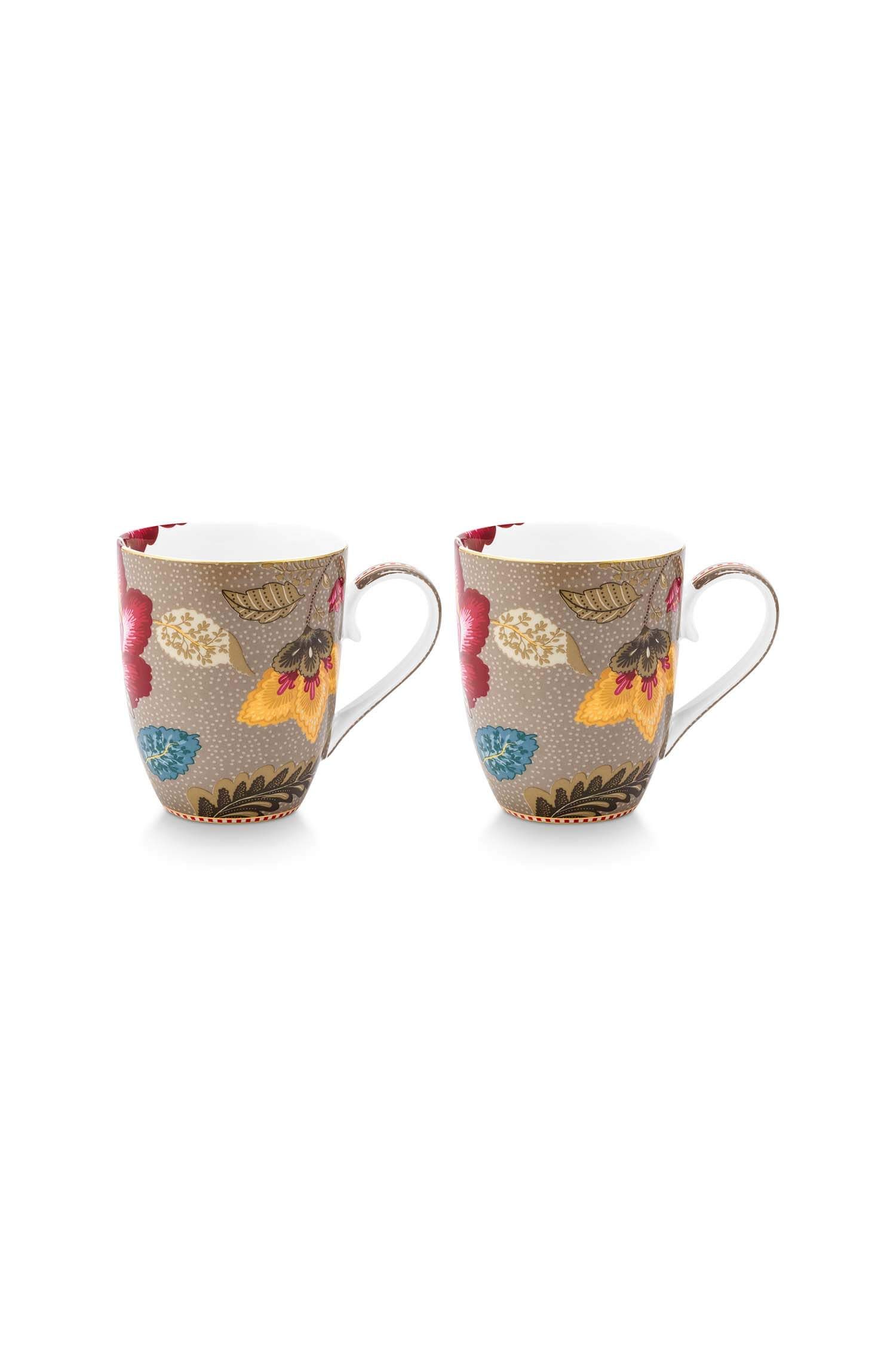 Set/2 Mugs Blooming Tales Fantasy Khaki 365ml