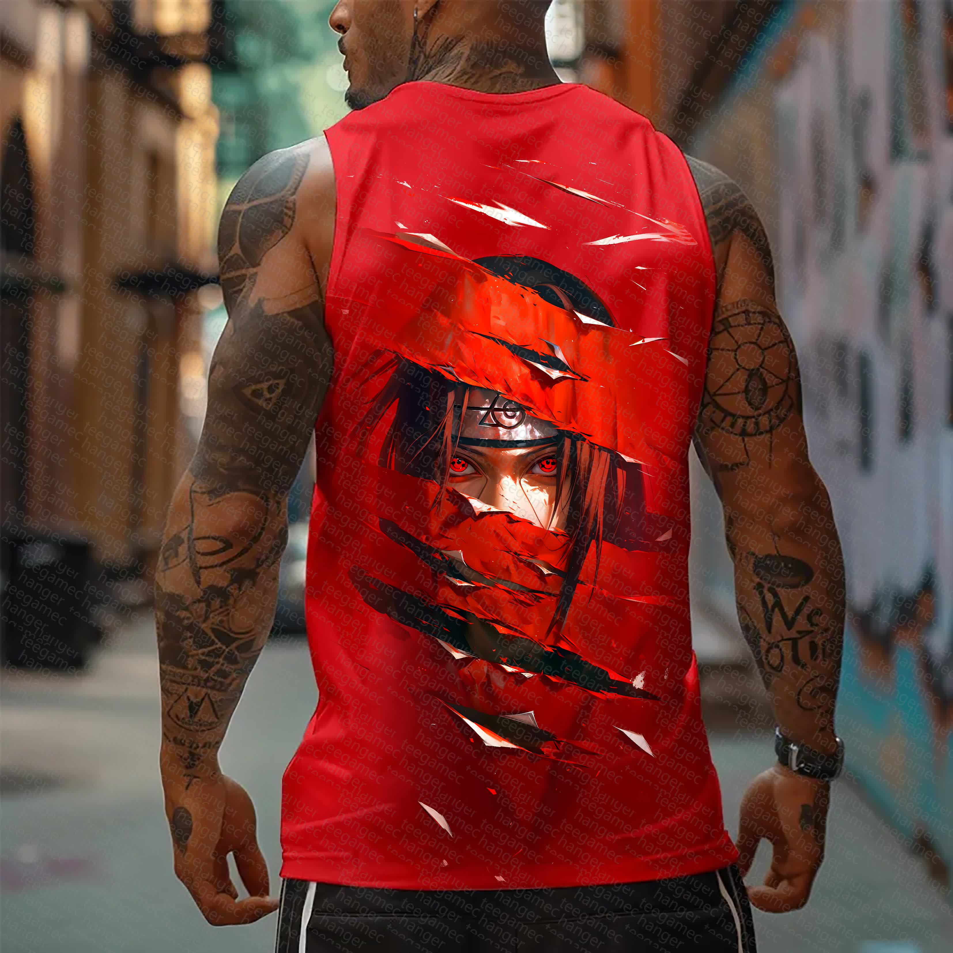 Unisex   Casual Anime  Tank Top