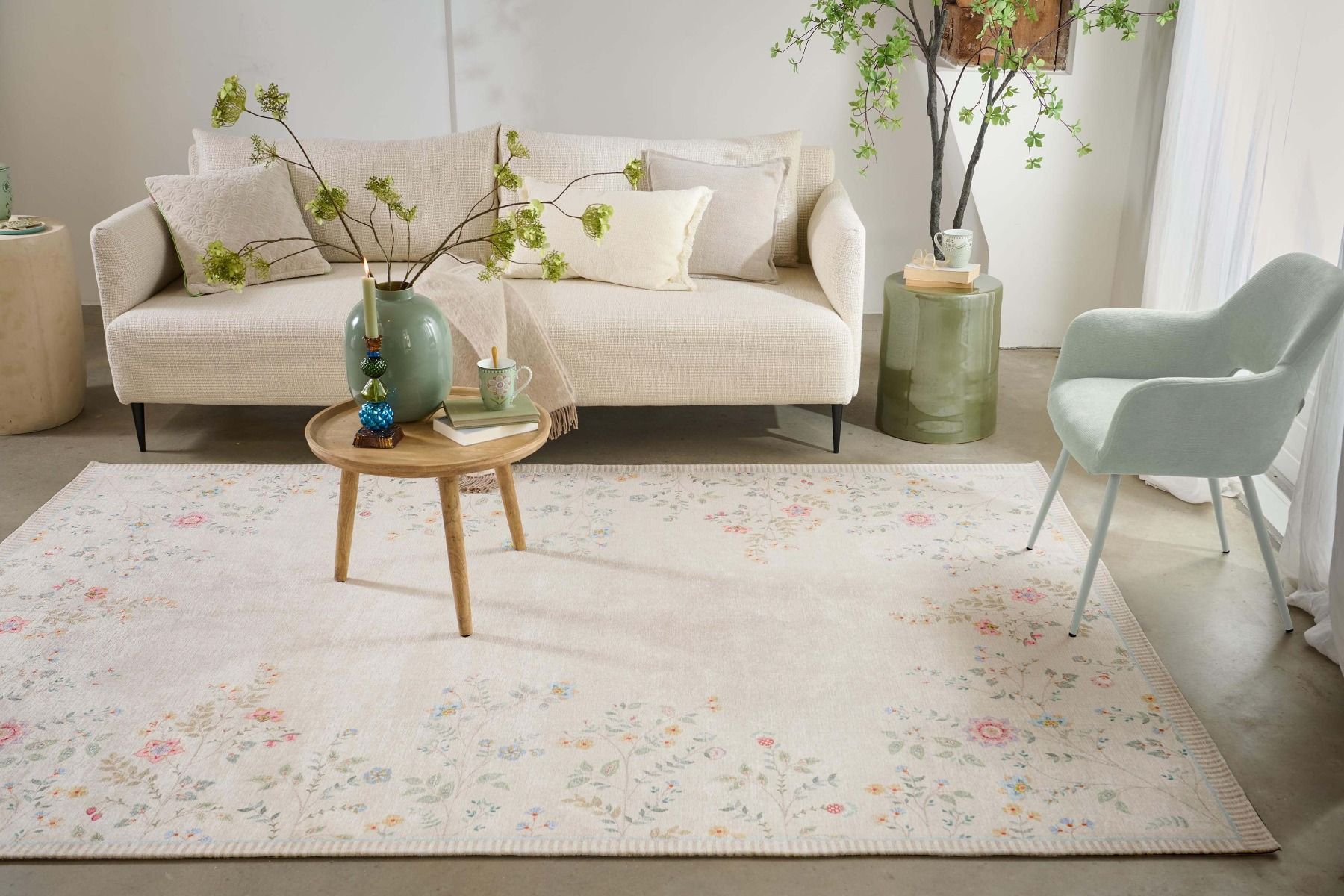 Carpet Campo de Flores by Pip Off White