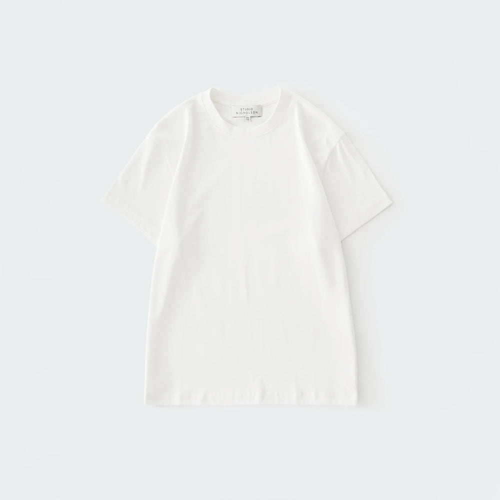Studio Nicholson - T-shirt Marine - Blanc