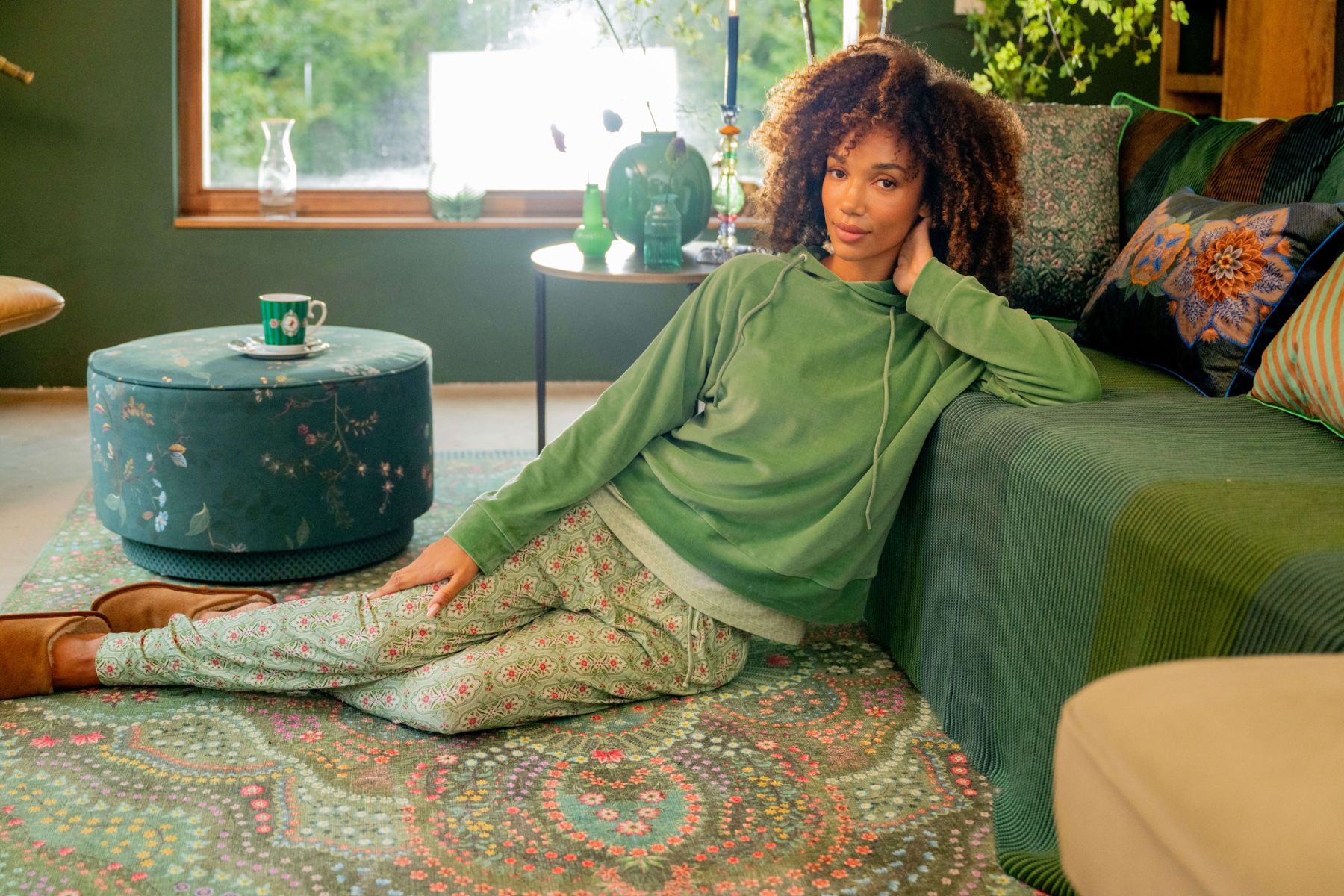 Tamari Sweater Velvet Green