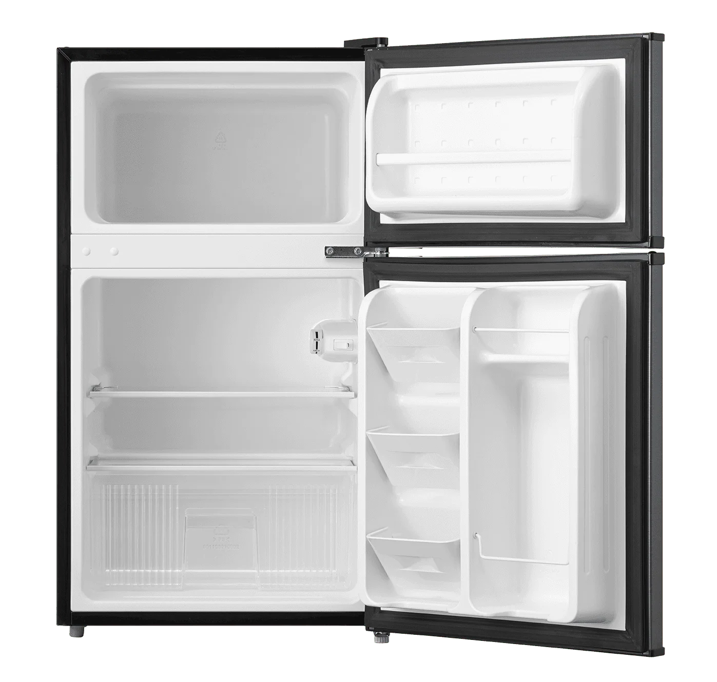 Arctic King 3.2 Cu ft Two Door Mini Fridge with Freezer, Stainless Steel, E-Star, ARM32D5ASL - Image 5