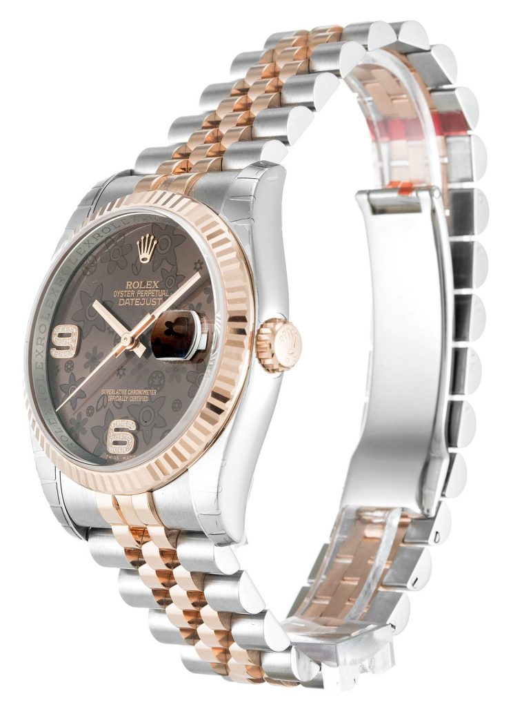 Replica Rolex Datejust 36mm Chocolate Floral Dial 116231
