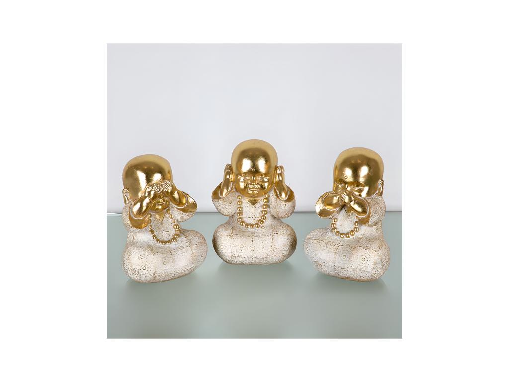 Juego de 3 figuras buda ver oir callar xian