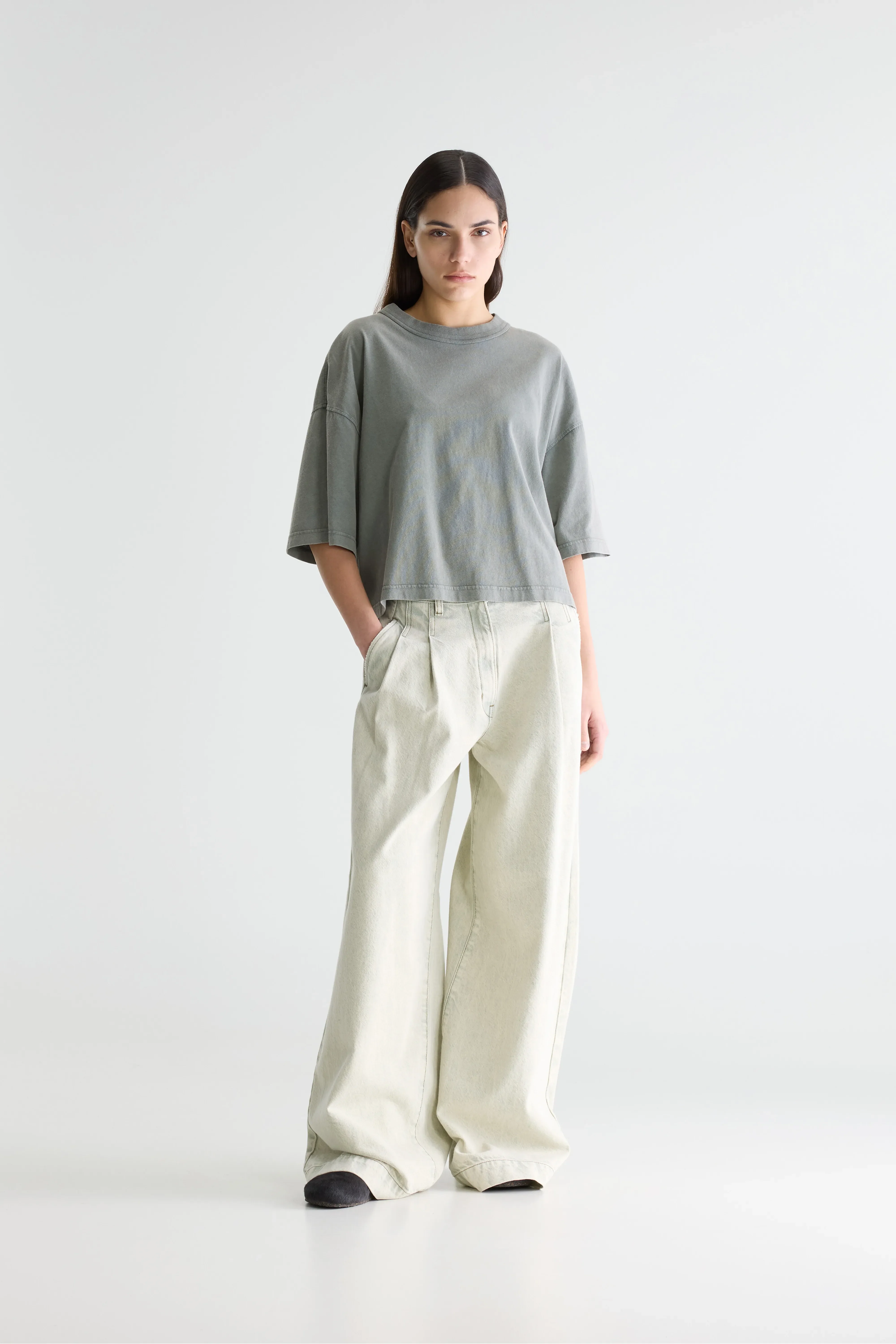 Bellerose Voss short-sleeve t-shirt  (261 / W / OXYD GREY)