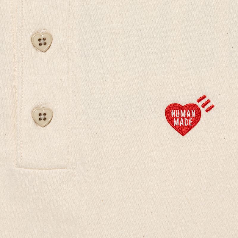 HUMAN MADE HENLEY NECK L/S T-SHIRT