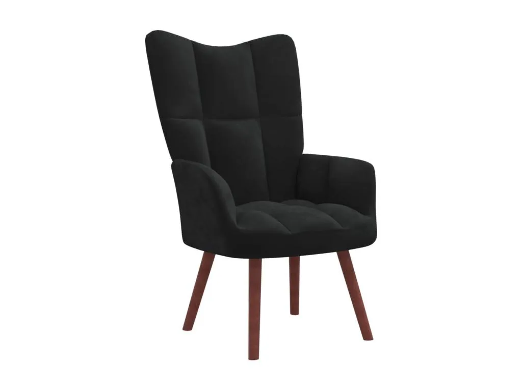 Sillón de relajación Terciopelo negro