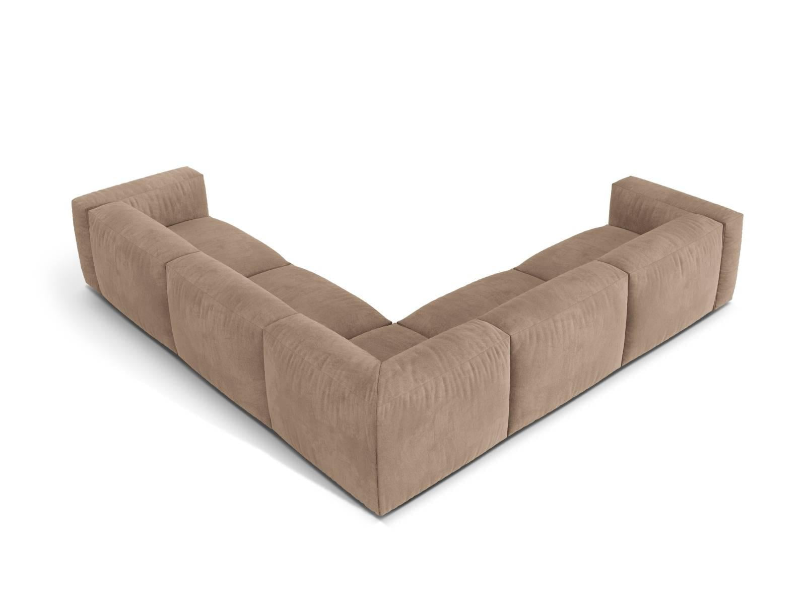 Micadoni 5-zits hoekbank Martina velvet