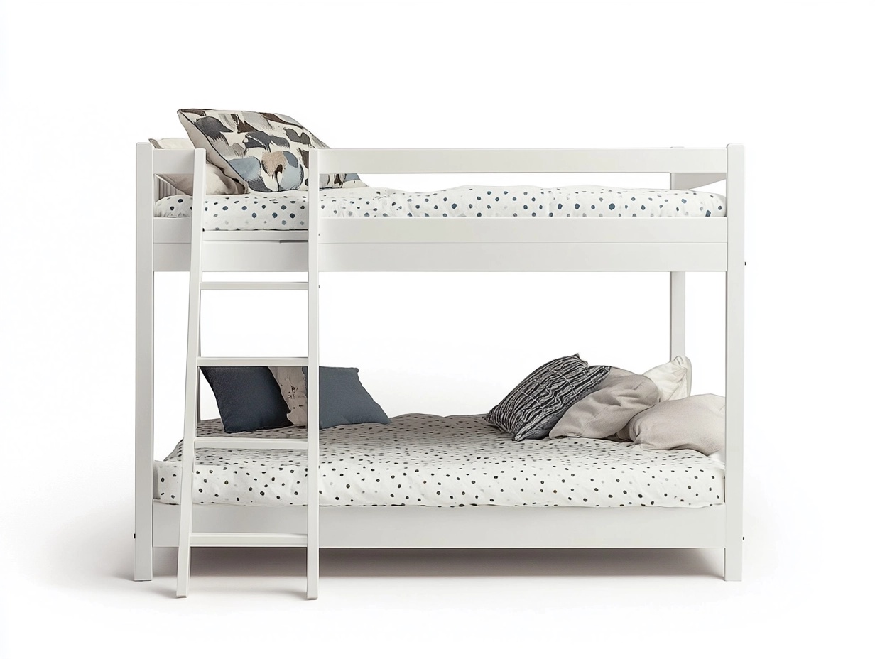 Cama Literas Blanca con Escalera