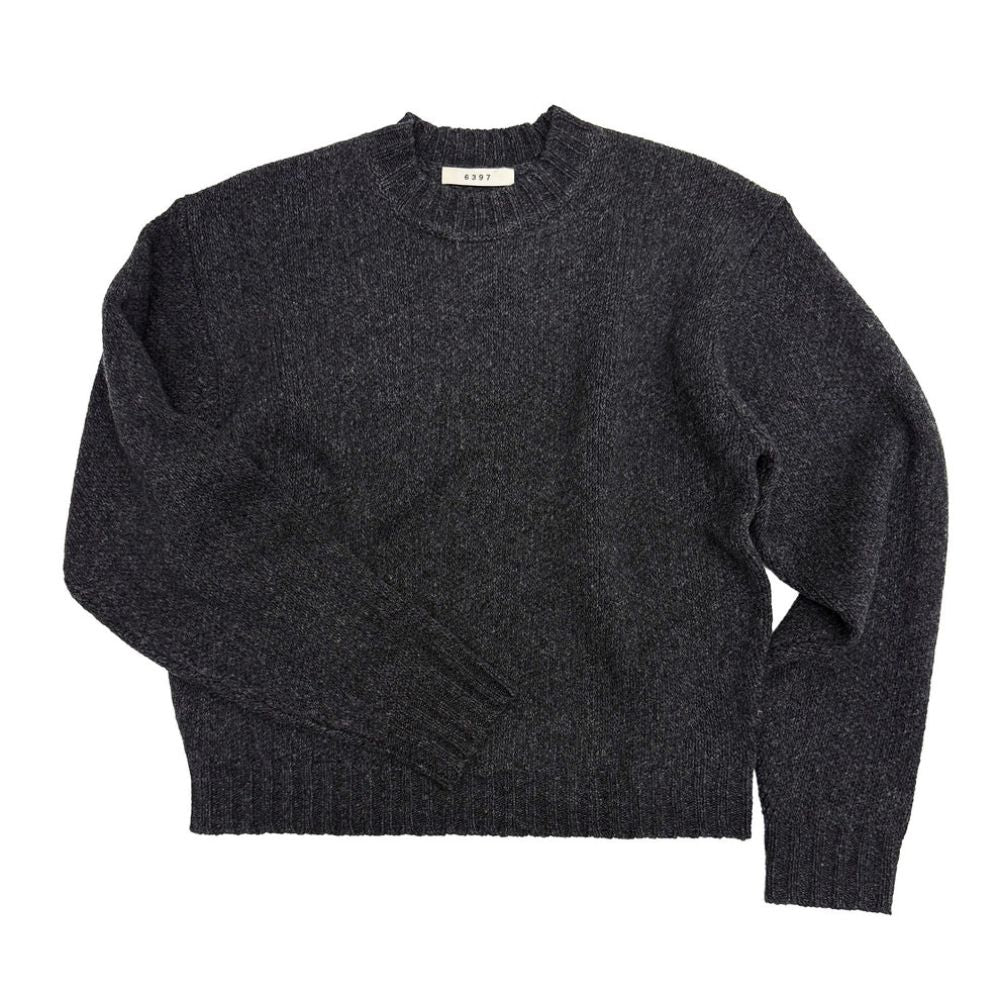 6397 - Pull col rond haut - Anthracite
