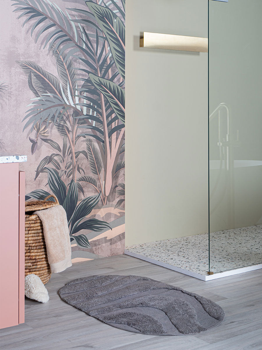 Veer Carpets - Badmat Beau - Grey Ovaal 60 x 100 cm