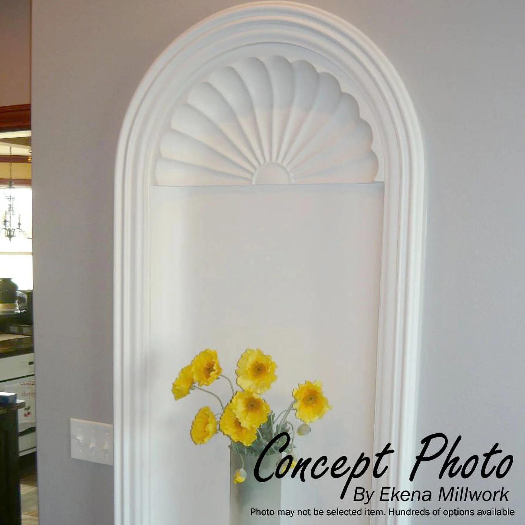 Ekena Millwork 16 5/8"W x 27 1/2"H x 7 3/8"D Traditional Wall Niche (RO: 12 1/2"W x 23 1/2"H x 3 7/8"D) - image 8