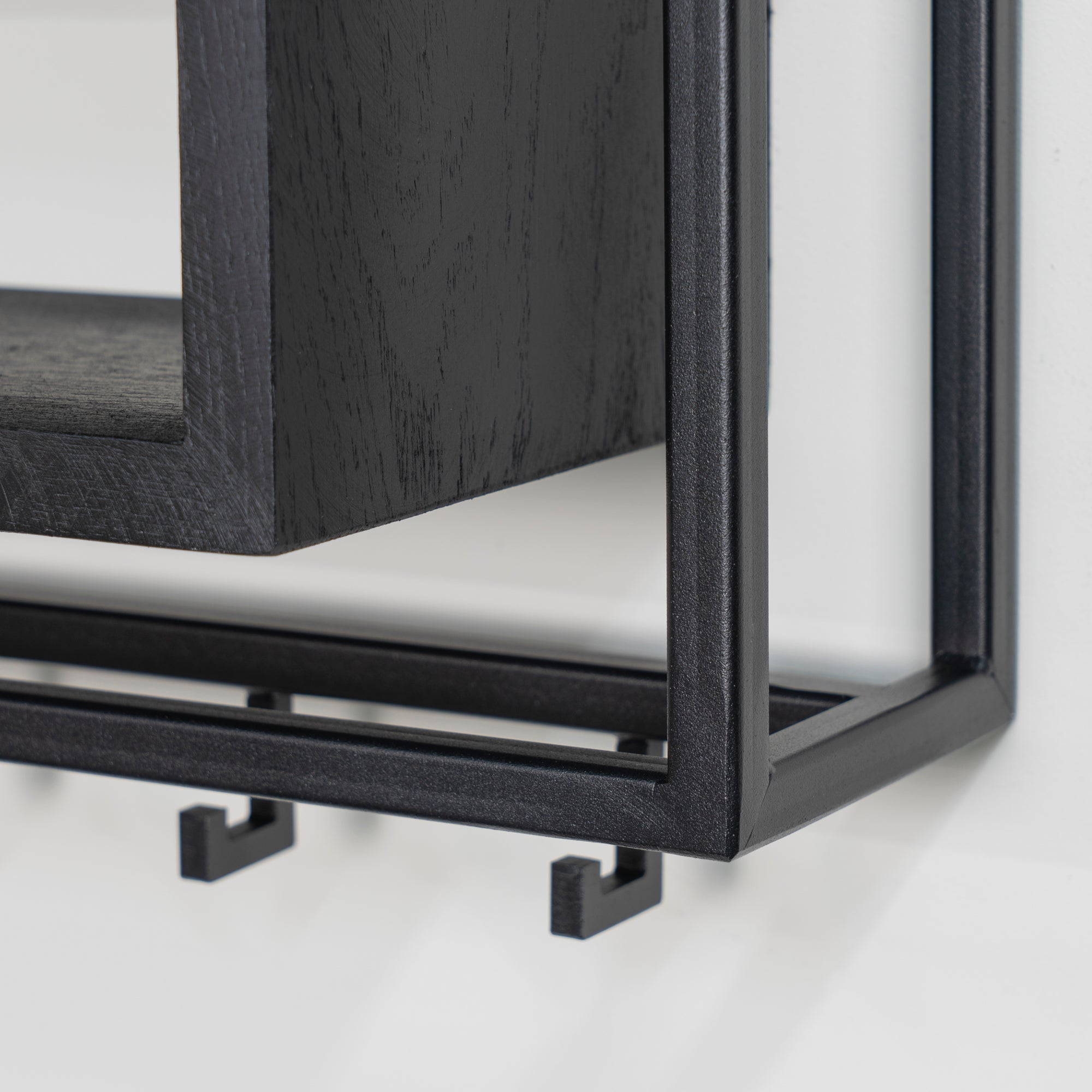 Spinder Design kapstok School 120 Black Edition - Zwart - 12 haken