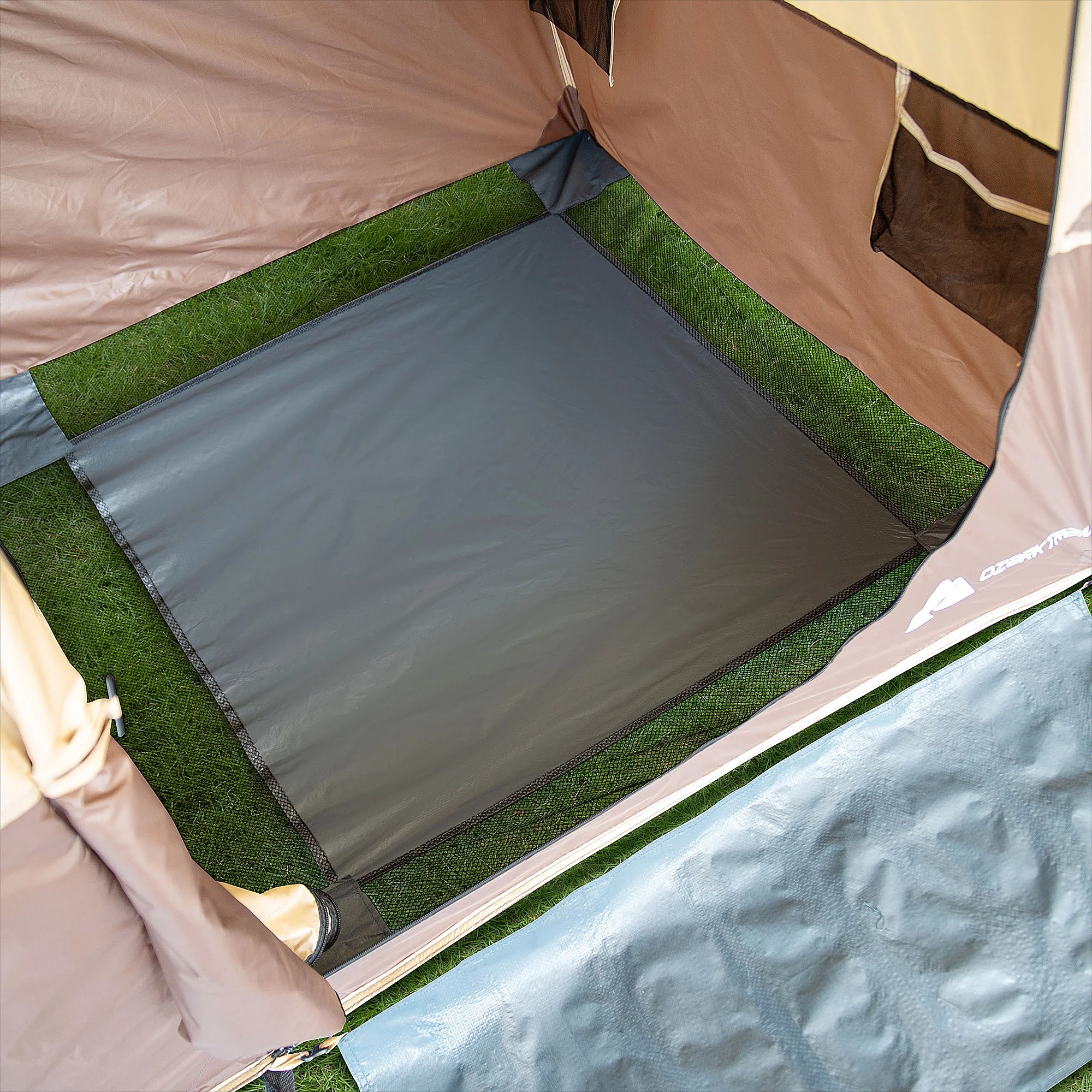 Ozark Trail 2-Room Shower & Utility Tent Combo Includes 5-Gallon Water Container, Easy Setup, Maximum Occupancy Is 2. Khaki Colour. - Image 10