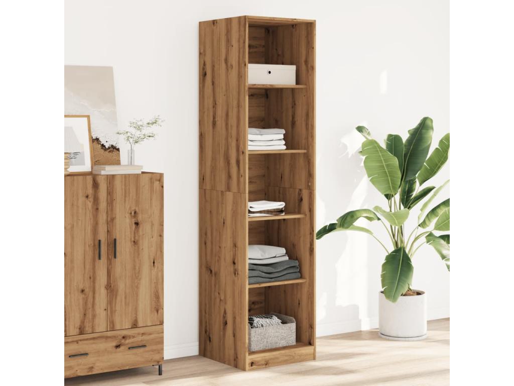Armario artesanal de roble 50x50x200 cm de madera contrachapada