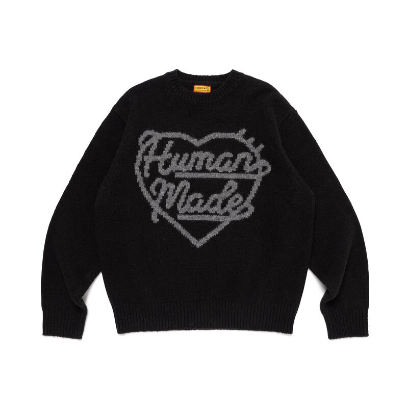 HUMAN MADE HEART KNIT SWEATER
