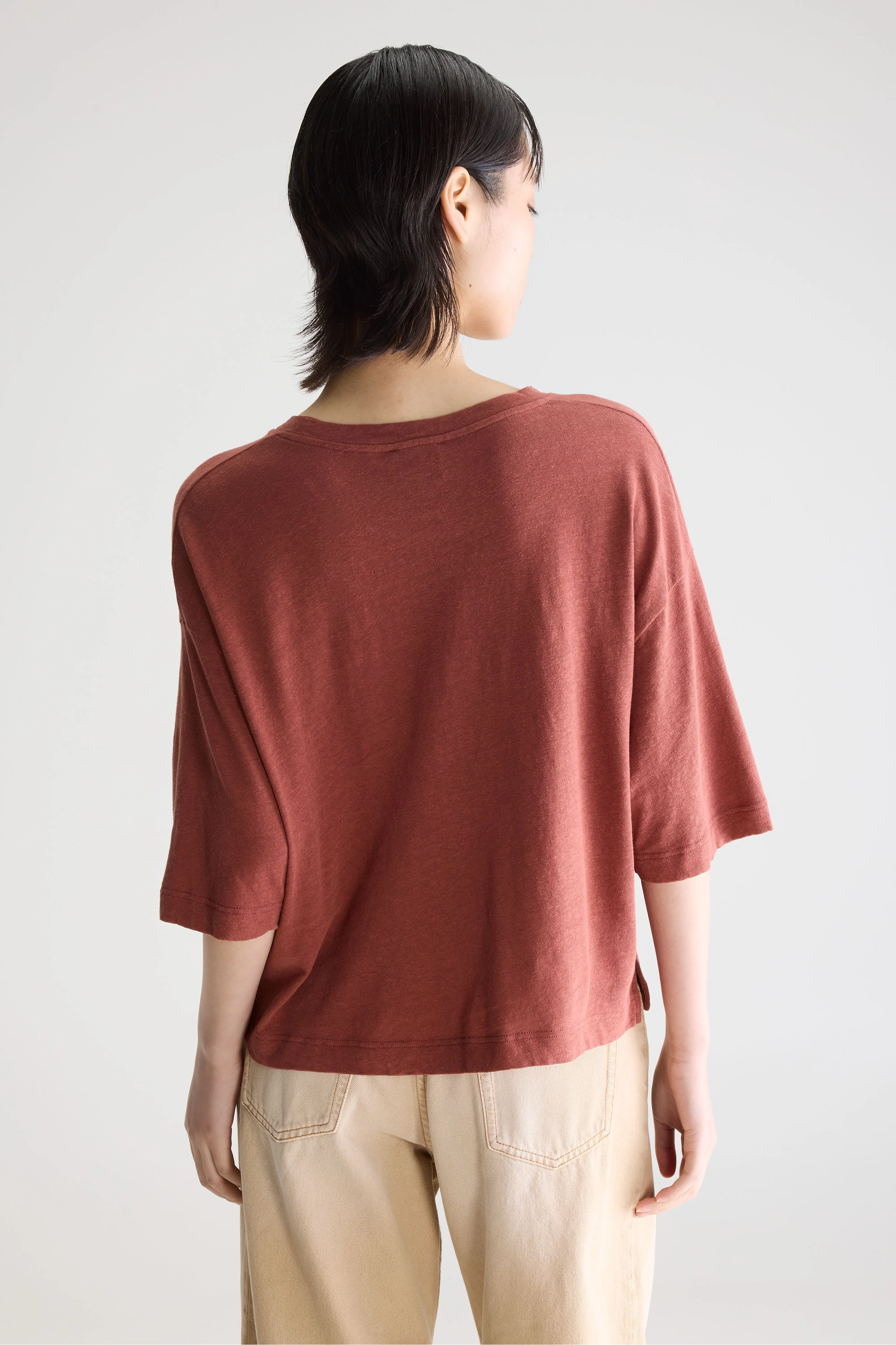 Bellerose Vydel short-sleeve t-shirt (261 / W / MAHOGANY)
