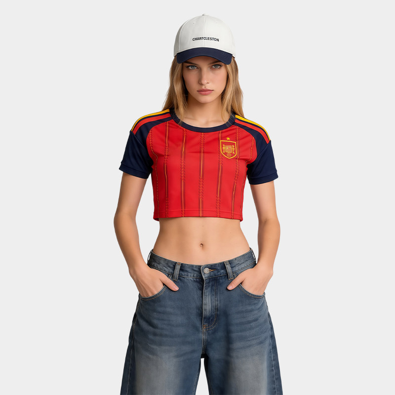 World Cup National Team Cropped Soccer Jersey