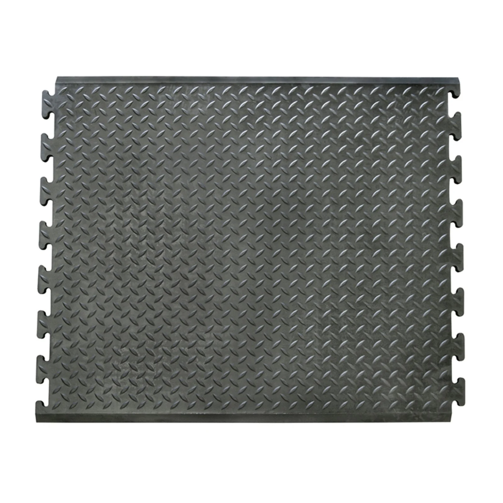 Rubber-Cal "Foot-Rest" Interlocking Anti-Fatigue Floor Mat - 1/2 in x 28 in x 31 in - Finished Tile - image 2