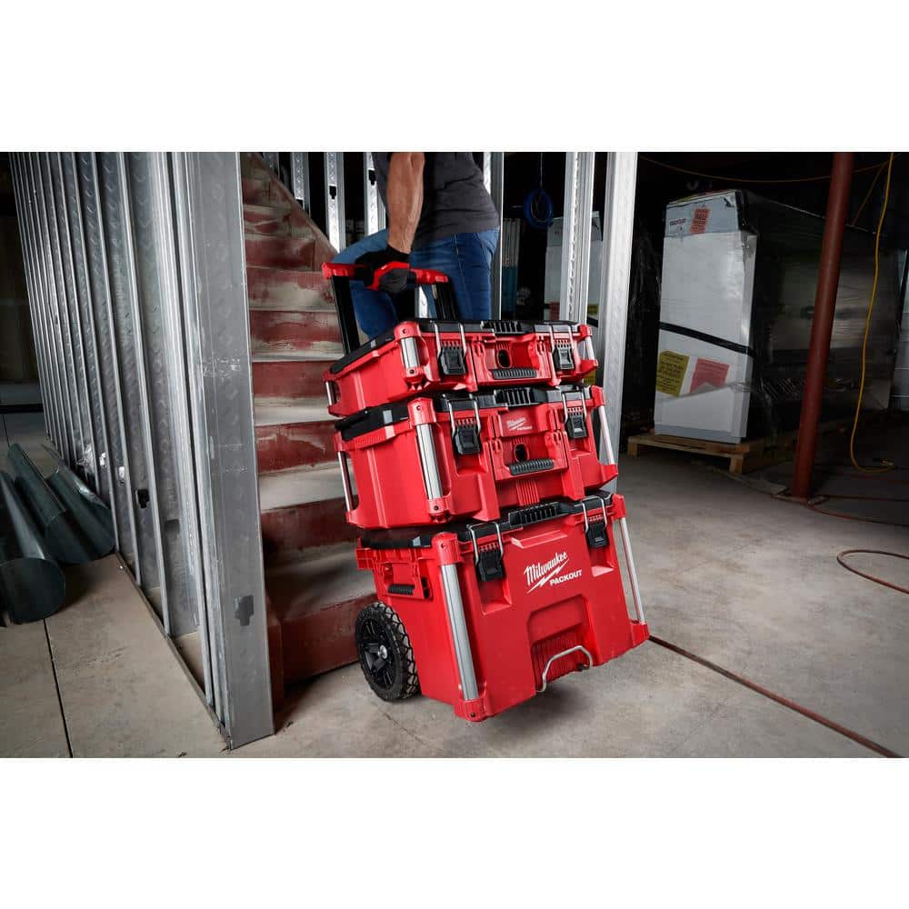 Milwaukee PACKOUT 22 in. Rolling, Large And Medium Tool Box Set - 8426-8425-8424 - Image 4 Milwaukee PACKOUT 22 in. Rolling, Large And Medium Tool Box Set - 8426-8425-8424 - Image 4