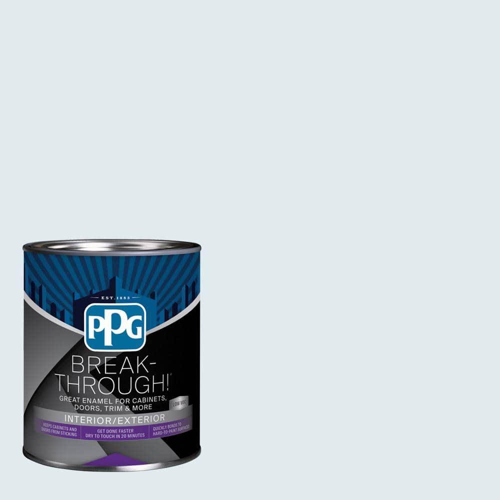 1 qt. PPG1155-1 Summer Shower Satin Door, Trim Cabinet Paint(1 Qt)