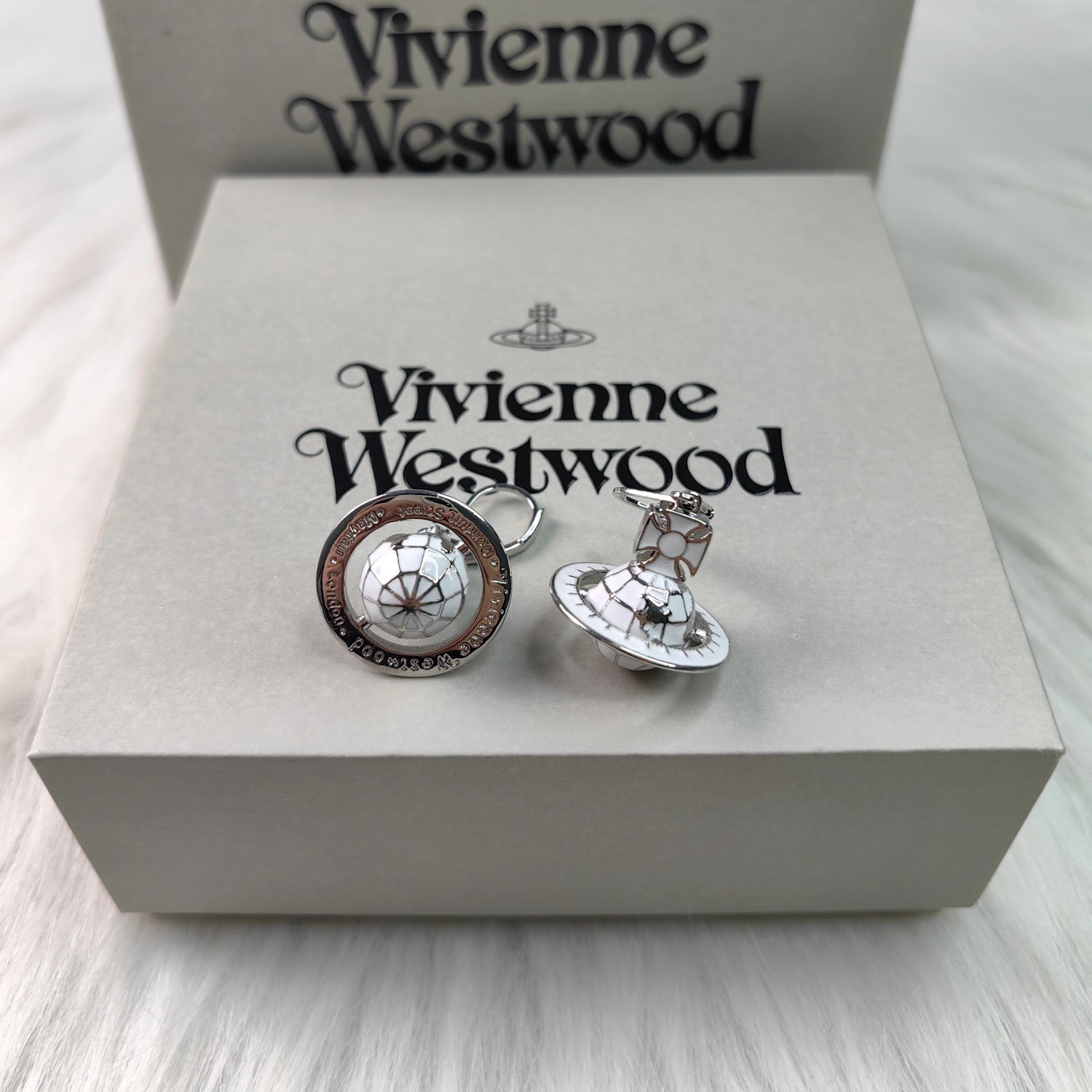 Vivienne Westwood Galileo's Globe Saturn Earrings - Original Replica Club