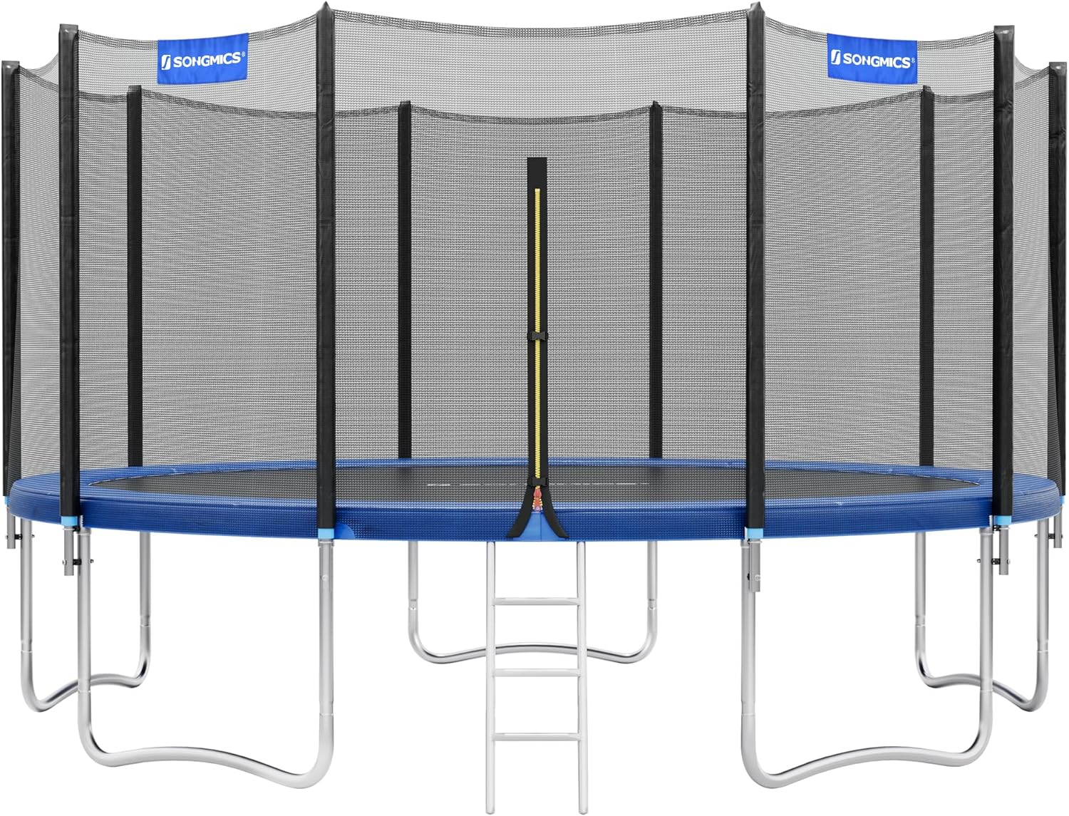 WAYFAIR SONGMICS Trampolin Outdoor ? 427 Cm, Rundes Gartentrampolin Mit Randabdeckung, Mit Sicherheitsnetz, Mit Leiter Und Gepolsterten Stangen