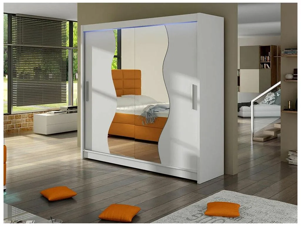 Armario Sancaldeco 126 Blanco 215x180x58cm Puertas de armario - Correderas LILS35459