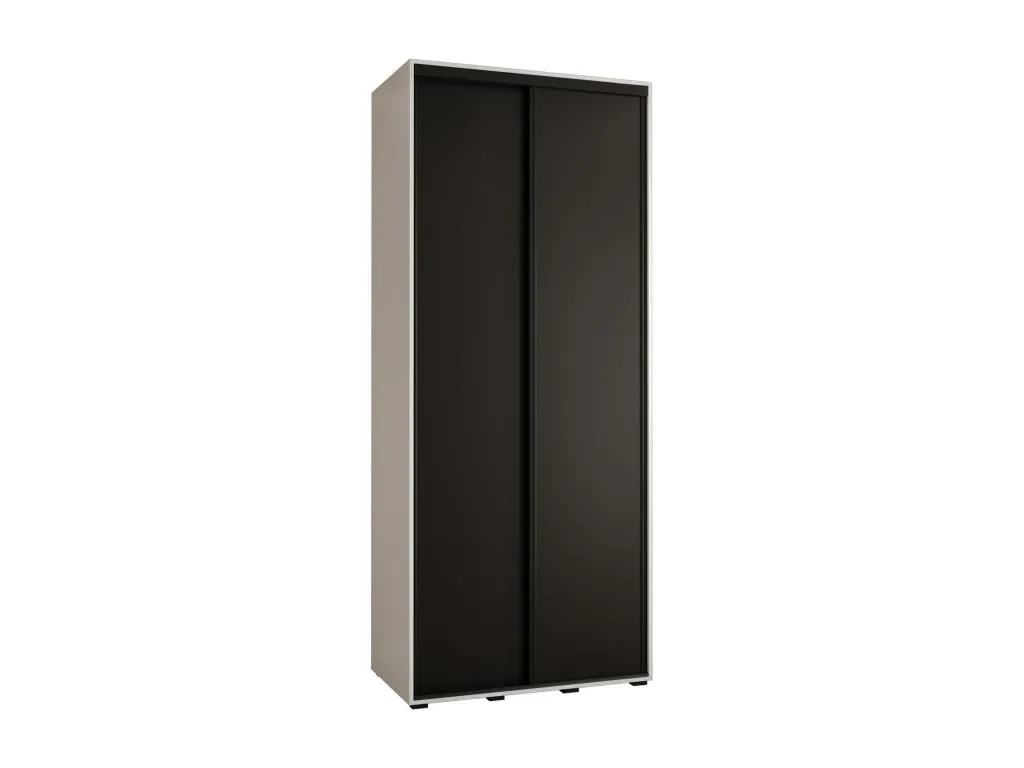 ARMARIO Decoesp 3 DE PUERTAS CORREDERAS 235.2/100/60 2 puertas (Blanco/Negro/Negro) ABOM63545