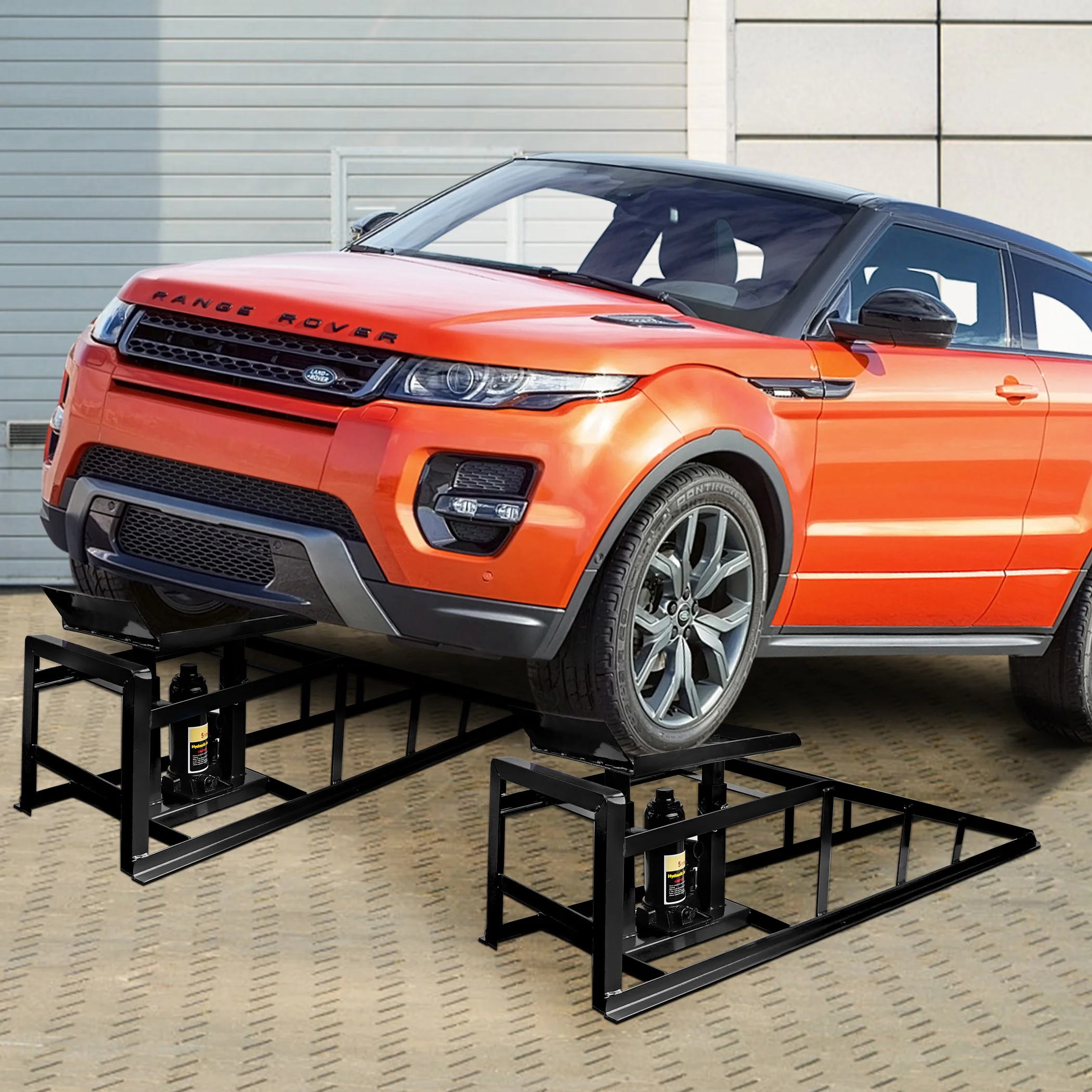 Lafati 2-Pack Hydraulic Car Ramps: Heavy-Duty Vehicle Ramps with 5T / 10000lbs Jack Load Capacity, Portable Design for Effortless Oil Changes and Car Lifts - Image 40