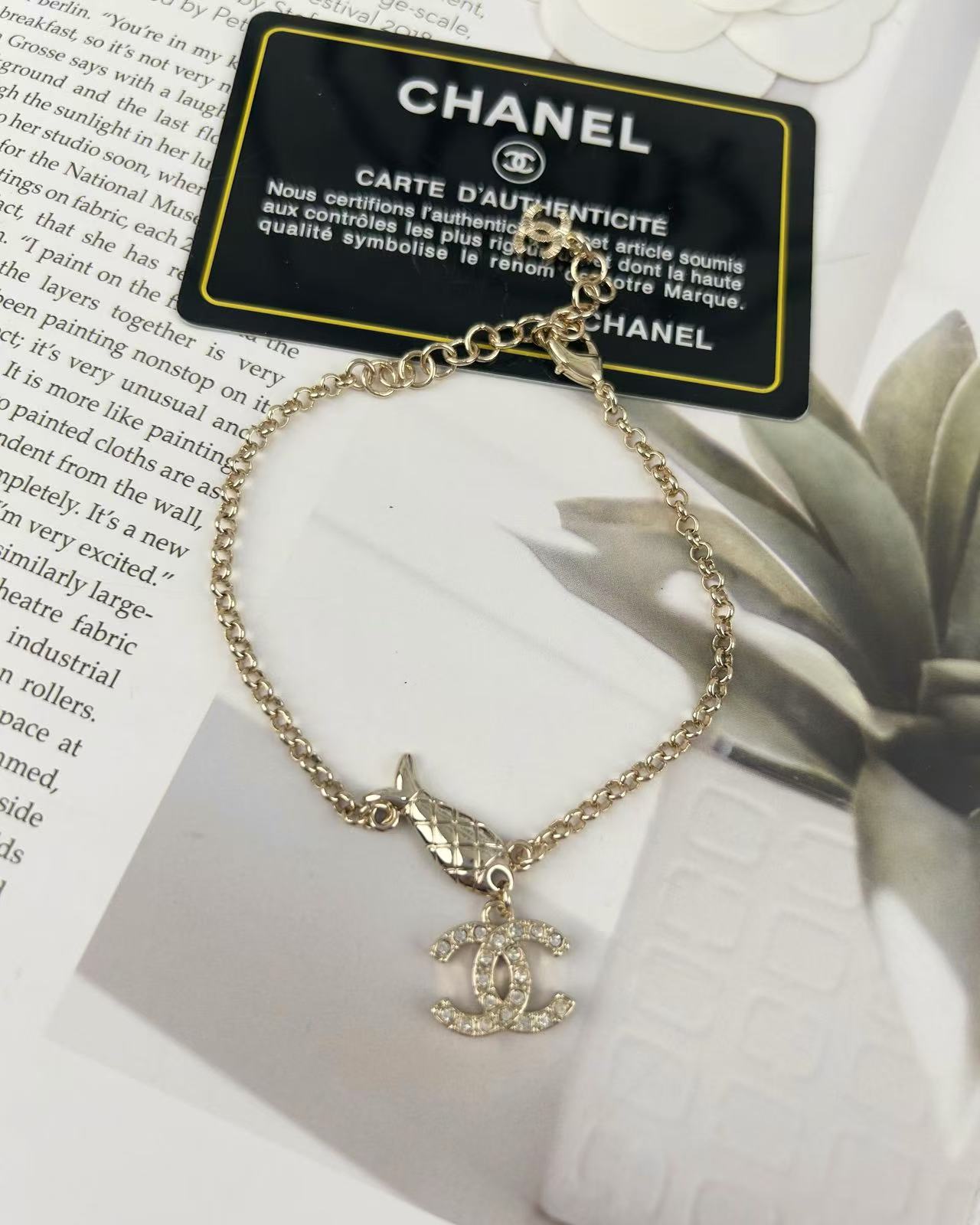 Chanel Light Gold Fish Bracelet - Original Replica Club