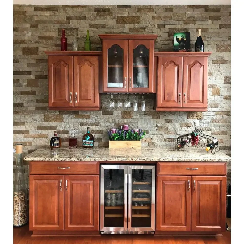 AIRSTONE Cement Primary Wall Tiles, Autumn Mountain Brown, 8 sq ft - Image 2 AIRSTONE Cement Primary Wall Tiles, Autumn Mountain Brown, 8 sq ft - Image 2