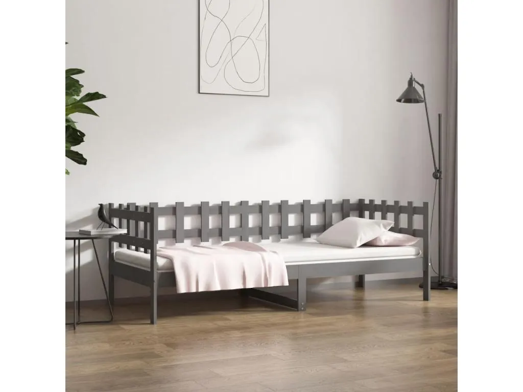 Sofá cama Mobtrendy maciza de Mobtrendy gris 90x190 cm ucrp98047