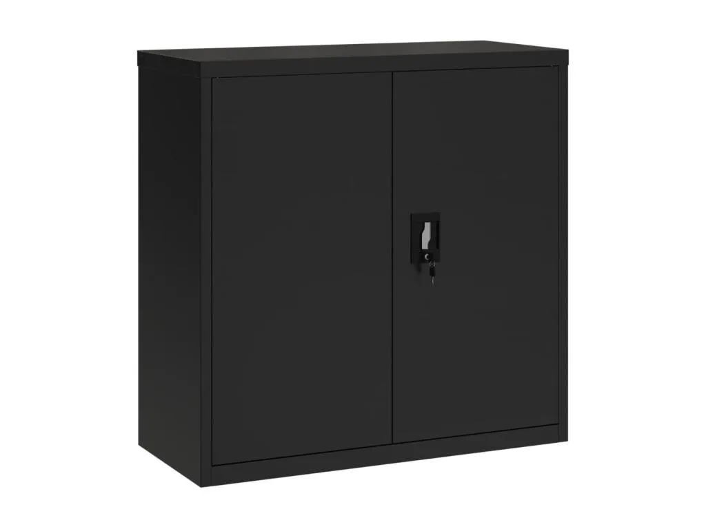 Armario archivador de acero negro 90x40x90 cm UNIT54051
